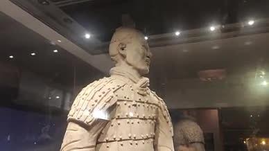 西安博物馆旅行拍摄兵马俑视频的预览图